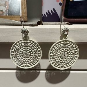 Jessica Simpson White Earrings